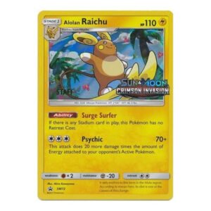 Sun & Moon Promo SM072 Alolan Raichu (Staff)