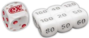 SV 151 EliteTrainer White Die w/ White & Grey (small) Dice
