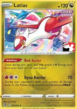 Fusion Strike 193/264 Latias (Prize Pack League Promo Non-Holo)