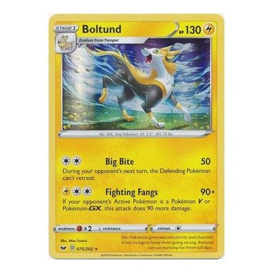 Sword & Shield (Base) 075/202 Boltund (Holo)