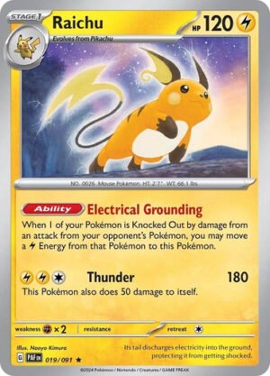 SV Paldean Fates 019/091 Raichu (Non-Holo)