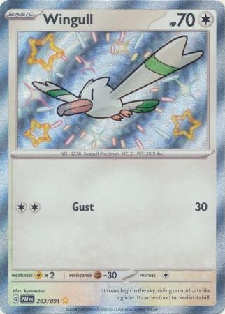 SV Paldean Fates 203/091 Wingull (Holo Shiny)