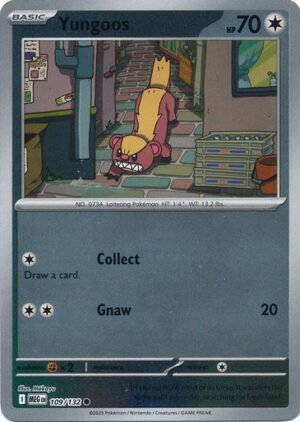 Mega Evolution 109/132 Yungoos (Reverse Holo)