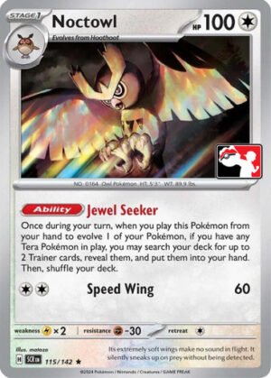 SV Stellar Crown 115/142 Noctowl (Prize Pack League Promo Non-Holo)