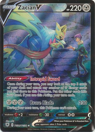 Astral Radiance TG21/TG30 Zacian V (Full Art)