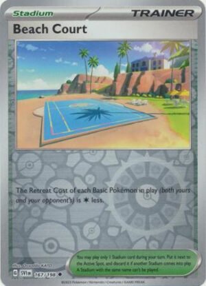 Scarlet & Violet (Base Set) 167/198 Beach Court (Reverse Holo)