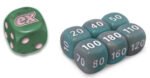 SV Paradox Rift EliteTrainer Green w/ Pink Die w/ White & Grey (small) Dice