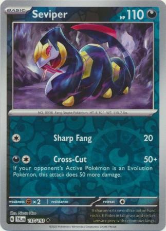 SV Paldea Evolved 137/193 Seviper (Reverse Holo)