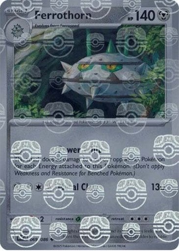 SV White Flare 069/086 Ferrothorn (MASTER BALL Reverse Holo)