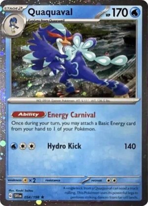 Scarlet & Violet (Base Set) 054/198 Quaquaval (Cosmo Holo)