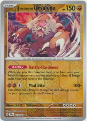 SV Shrouded Fable 025/064 Bloodmoon Ursaluna (Reverse Holo)