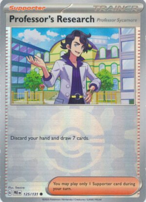 SV Prismatic Evolutions 125/131 Professor's Research [Professor Sycamore] (POKE BALL Pattern Holo)
