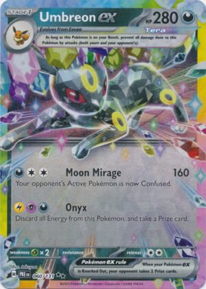 SV Prismatic Evolutions 060/131 Umbreon ex (Half Art)