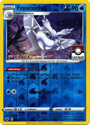 Sword & Shield (Base) 064/202 Frosmoth (League Promo 1st Place)