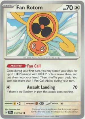 SV Stellar Crown 118/142 Fan Rotom
