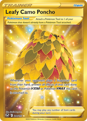 SWSH Silver Tempest 214/195 Leafy Camo Poncho (Secret Rare)