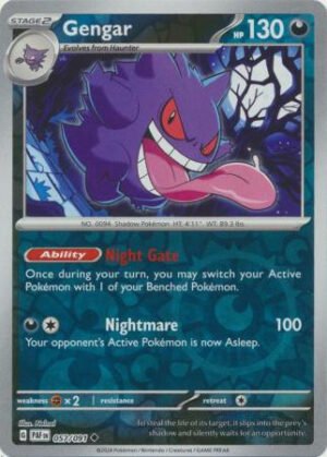 SV Paldean Fates 057/091 Gengar (Reverse Holo)