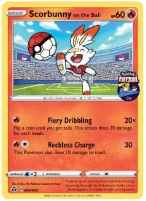 Pokemon Futsal 004/005 Scorbunny on the Ball (LOOSE)
