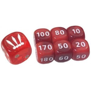 SWSH Battle Styles: Red (Translucent) & Red (Small) Dice