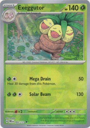 SV Prismatic Evolutions 002/131 Exeggutor (POKE BALL Pattern Holo)