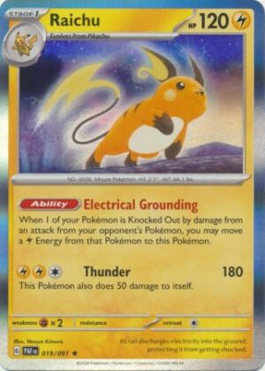 SV Paldean Fates 019/091 Raichu (Holo)