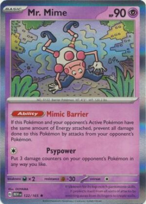 Scarlet & Violet 151 122/165 Mr. Mime (Holo)