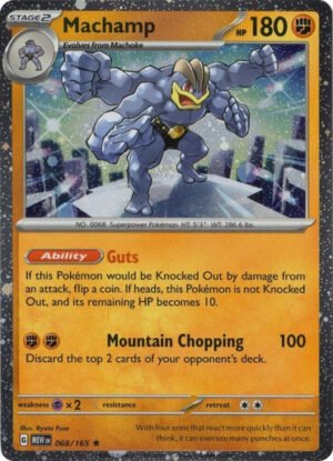 Scarlet & Violet 151 068/165 Machamp (Cosmo Holo)