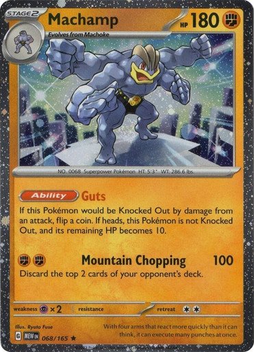Scarlet & Violet 151 068/165 Machamp (Cosmo Holo)
