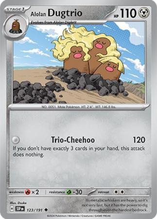 SV Surging Sparks 123/191 Alolan Dugtrio