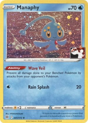Brilliant Stars 041/172 Manaphy (Prize Pack League Promo Cosmo Holo)