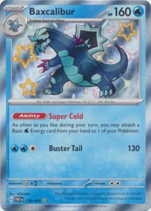 SV Paldean Fates 130/091 Baxcalibur (Holo Shiny)