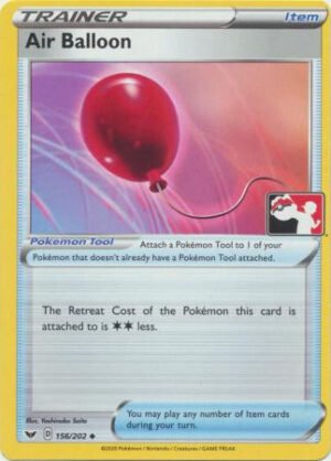 Sword & Shield (Base) 156/202 Air Balloon (Prize Pack League Promo Non-Holo)