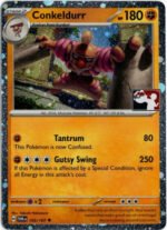 SV Twilight Masquerade 105/167 Conkeldurr (Prize Pack League Promo Cosmo Holo)