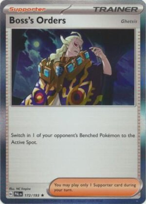 SV Paldea Evolved 172/193 Boss’s Orders [Ghetsis] (Holo)