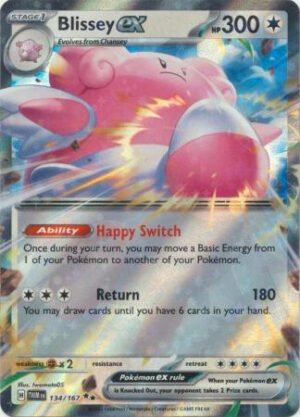 SV Twilight Masquerade 134/167 Blissey ex (Half Art)