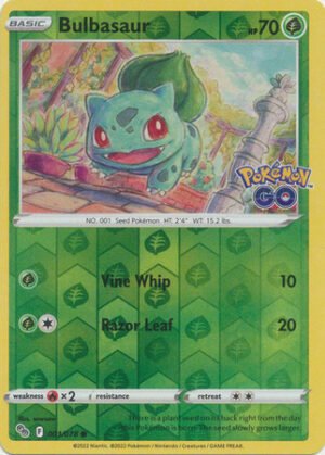 Pokemon GO 001/078 Bulbasaur (Reverse Holo)