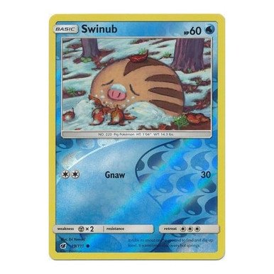 SM Crimson Invasion 019/111 Swinub (Reverse Holo)