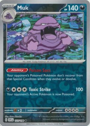 Scarlet & Violet (Base Set) 127/198 Muk (Reverse Holo)