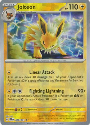 SV Prismatic Evolutions 029/131 Jolteon (POKE BALL Pattern Holo)