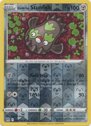 SWSH Lost Origin 127/196 Galarian Stunkfisk (Reverse Holo)