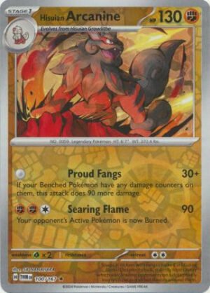 SV Twilight Masquerade 100/167 Hisuian Arcanine (Reverse Holo)