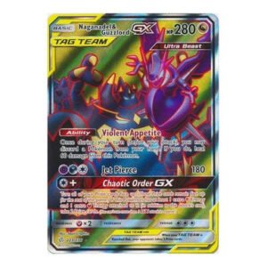 SM Cosmic Eclipse 223/236 Naganadel & Guzzlord GX (Tag Team Full Art)