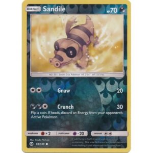 Sun and Moon (Base Set) 83/149 Sandile (Reverse Holo)