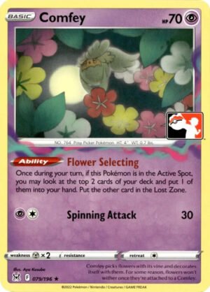 SWSH Lost Origin 079/196 Comfey (Prize Pack League Promo Non-Holo)