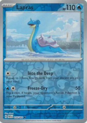 SV Paldean Fates 016/091 Lapras (Reverse Holo)