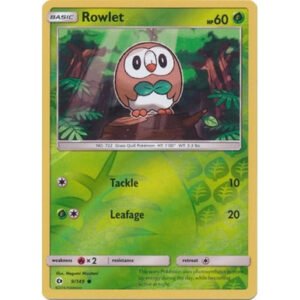 Sun and Moon (Base Set) 9/149 Rowlet (Reverse Holo)