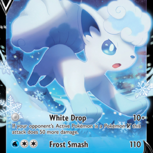 SWSH Silver Tempest 033/195 Alolan Vulpix V (Half Art)