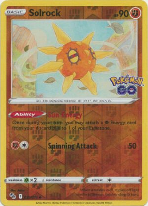 Pokemon GO 039/078 Solrock (Reverse Holo)
