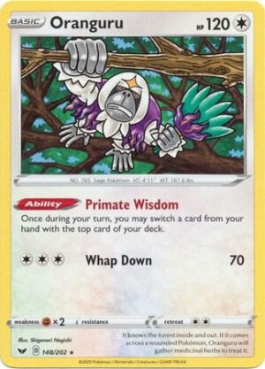 Sword & Shield (Base) 148/202 Oranguru (Non-Holo)