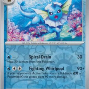 SV Prismatic Evolutions 022/131 Vaporeon (Reverse Holo)
